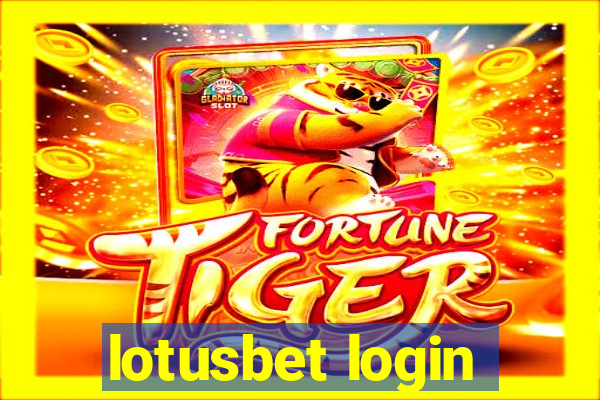 lotusbet login